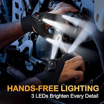 ライト・ランタン 1_f.space Light glove Amazon.com: Flashlight Gloves for Men Rechargeable (1 Pair